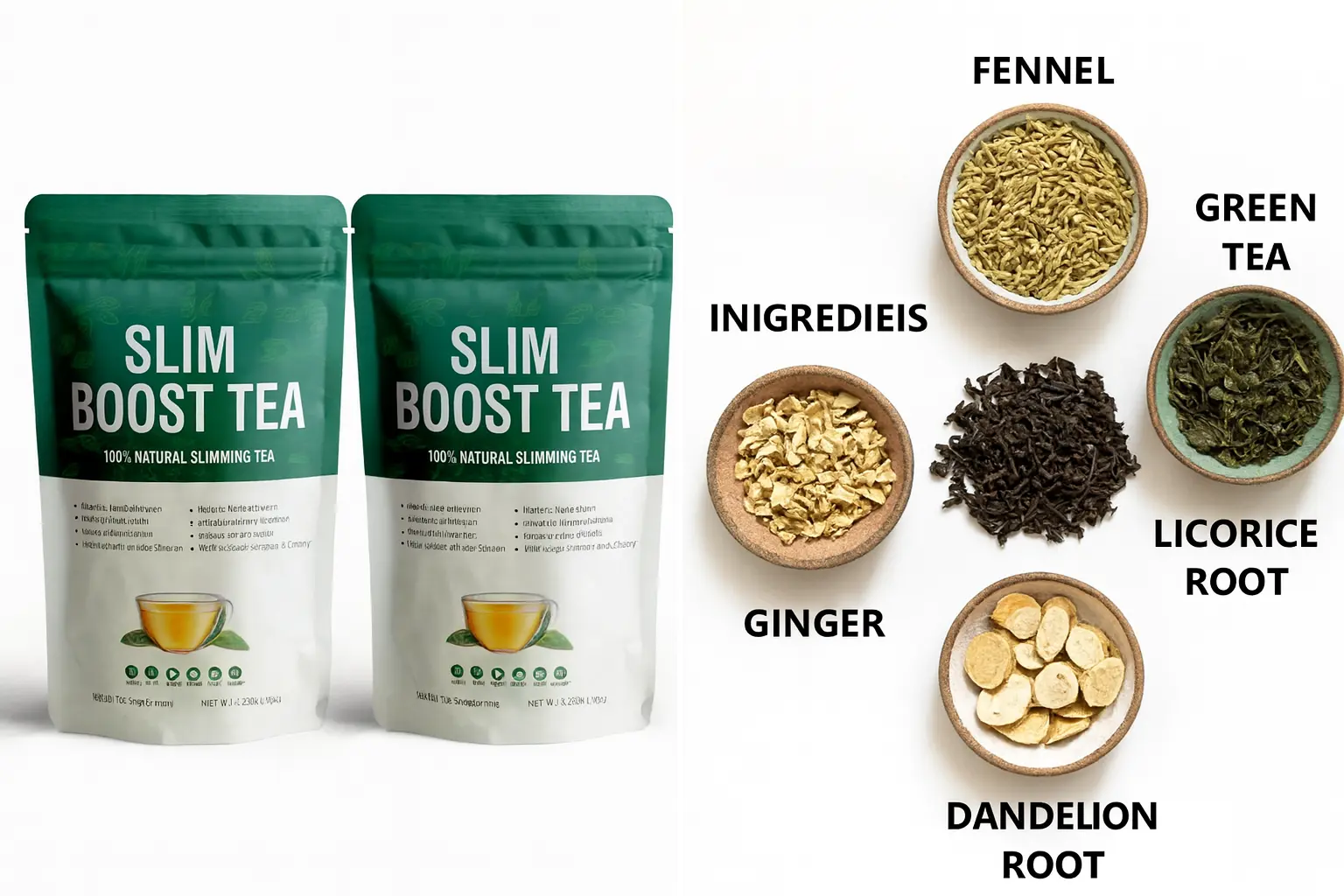 Slim Boost Tea Natural Weight Loss Detox Blend